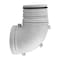 Imperial Imperial Quick Connect 5.25 in. L X 4 in. D White Poly 90 Degree Dryer Connector Elbow VT0851-A - alternate 1